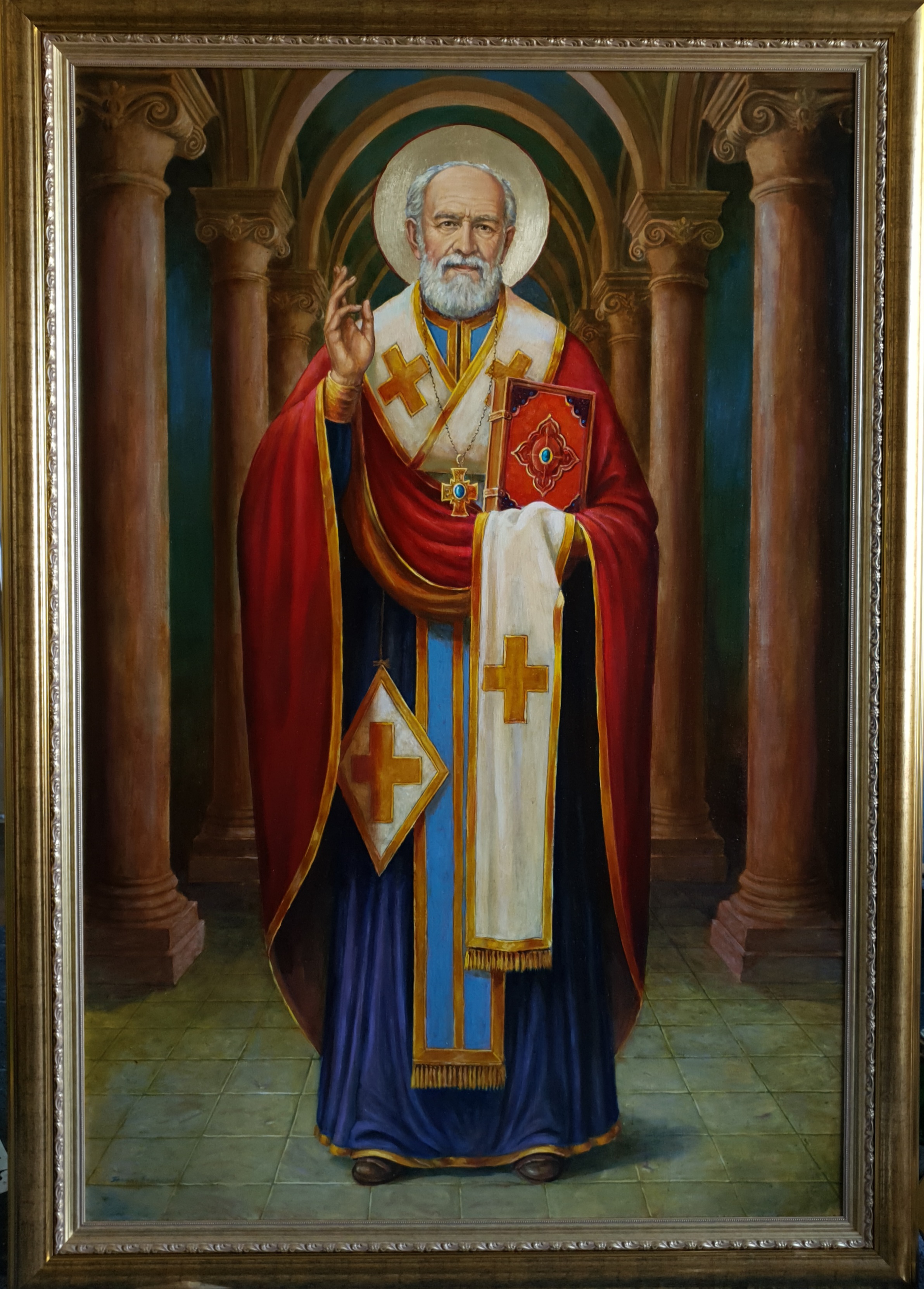 Sveti Nikola ikona ulje na platnu